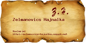 Zelmanovics Hajnalka névjegykártya